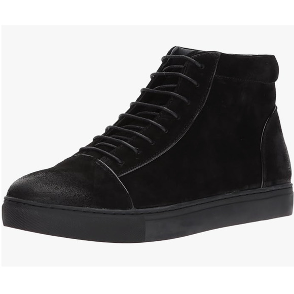 English Laundry Men Grundy Sneaker Boots 9.5 Black Suede NWT Chukka Combat Lace main image 7